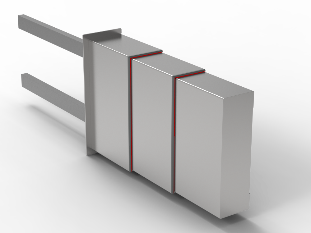 cross beam telescopic steel way cover